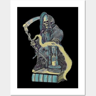 Grim Reaper art Cool gamer skull Posters and Art